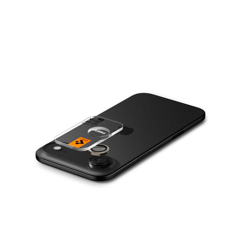 Folie de protectie Spigen (set de 2) Optik.tR EZ Fit Pro Camera Glass (AGL10131) compatibil cu iPhone 17 Air, Auriu
