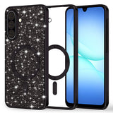 Husa de protectie Techsuit Luxury Glitter MagSafe compatibil cu Samsung Galaxy A17 5G / A17 4G / M17 / F17, Negru