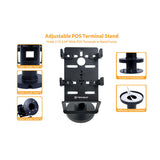 Suport Techsuit POS Stand PayNest (POS1), 270° Horizontal Rotation, Tilt up to 30°, Hold Steadily, 3M Adhesive, Negru
