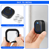 Gadget Techsuit Premium Wireless Doorbell Buzzzly (SU1), Waterproof, 38 Unique Tune, 4 Volume Levels, 5 Modes Music/Flash, Negru