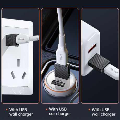 Adaptor Mcdodo OTG Adapter (OT-6970), Type-C to USB 3.0 Convertor, Ultra-fast Data Sync, TPE, 5A, Negru