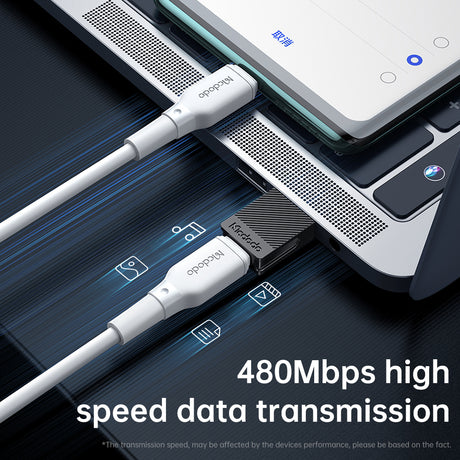 Adaptor Mcdodo OTG Adapter (OT-6970), Type-C to USB 3.0 Convertor, Ultra-fast Data Sync, TPE, 5A, Negru