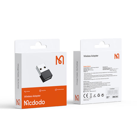 Adaptor Mcdodo Wireless Adapter (OT-1580), USB, BT Version V5.1, ABS, Negru