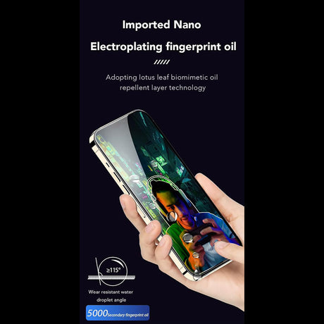 Folie de protectie ANANK 2.5D 1X Reinforced Anti-fingerprint compatibil cu iPhone 16, Negru