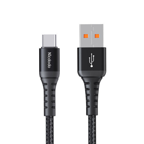 Cablu Mcdodo (CA-2271), USB to Type-C, Nylon Braided, Aluminum Alloy, Support QC4.0/3.0, 1m, Negru