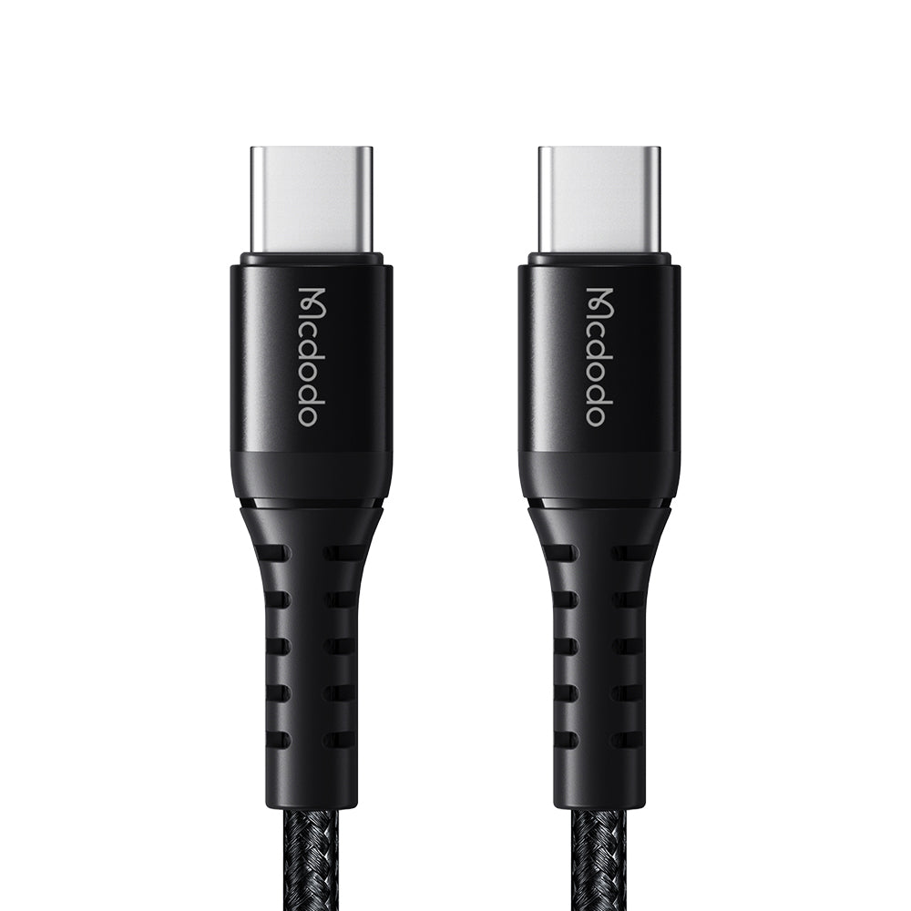 Cablu Mcdodo (CA-5641), Type-C to Type-C, Nylon Braided, Aluminum Alloy, PD60W, 1m, Negru