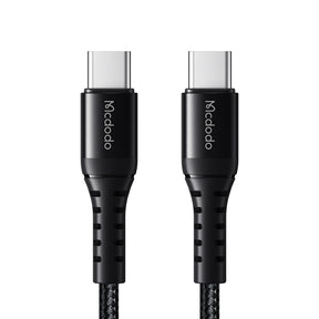 Cablu Mcdodo (CA-5641), Type-C to Type-C, Nylon Braided, Aluminum Alloy, PD60W, 1m, Negru