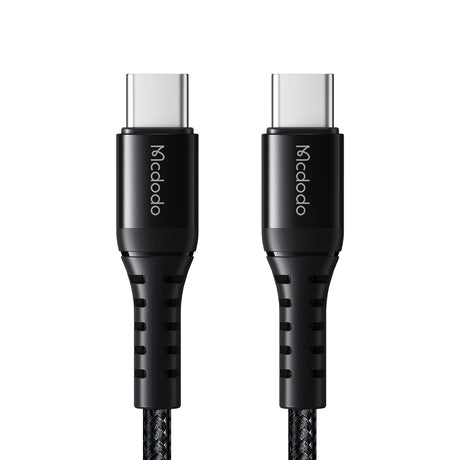 Cablu Mcdodo (CA-5641), Type-C to Type-C, Nylon Braided, Aluminum Alloy, PD60W, 1m, Negru