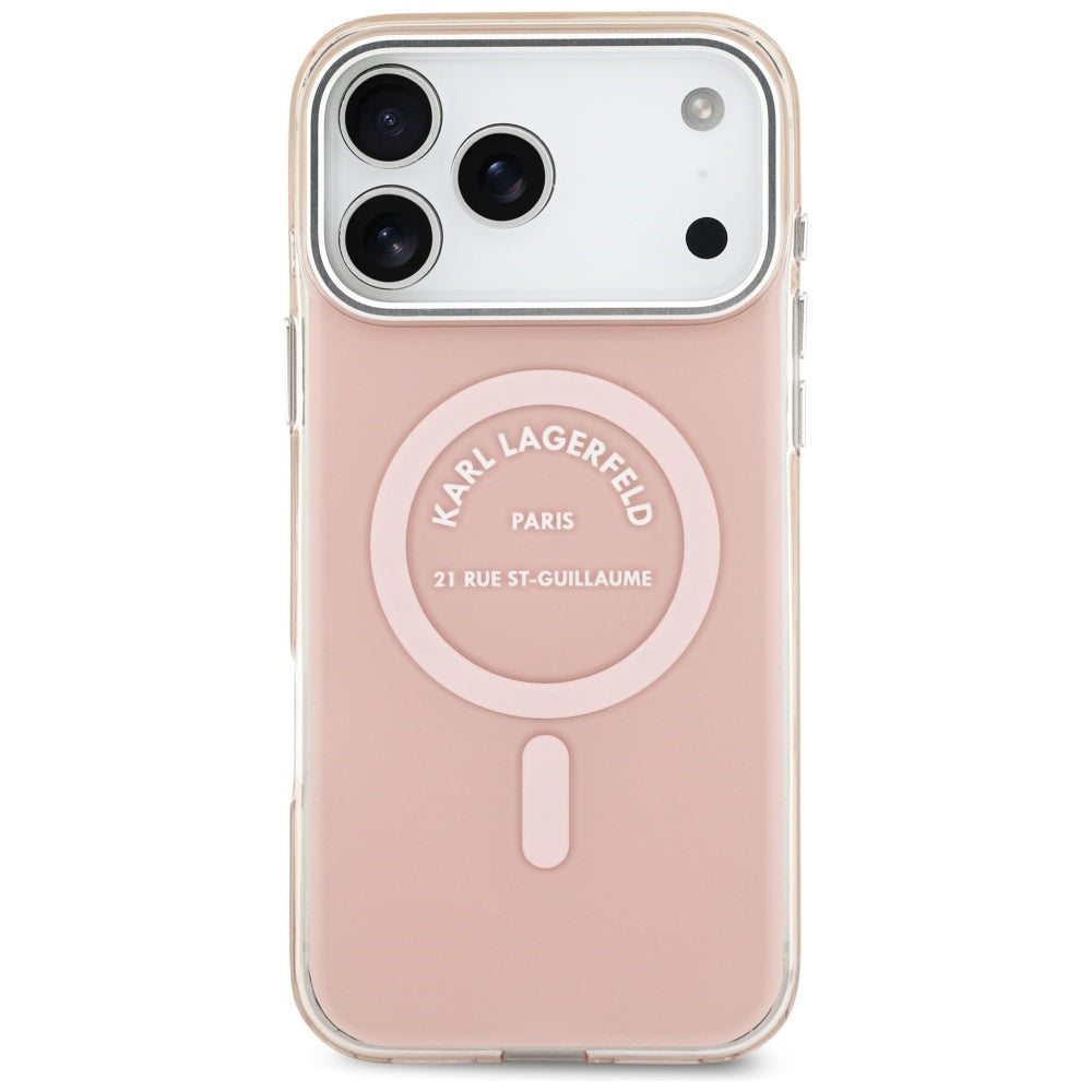 Karl Lagerfeld Husa de protectie Karl Lagerfeld IML Karl RSG Logo MagSafe (KLHMP17XHKRSGPP) compatibil cu iPhone 17 Pro 