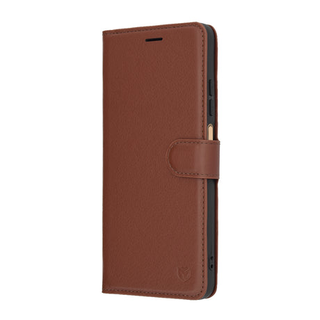 Husa de protectie Techsuit Leather Folio compatibil cu Xiaomi Redmi A5 4G (Standard), Maro