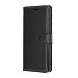 Husa de protectie Techsuit Leather Folio compatibil cu Samsung Galaxy S25 FE, Negru