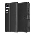 Husa de protectie Techsuit Leather Folio compatibil cu Samsung Galaxy S25 FE, Negru
