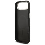Husa de protectie Karl Lagerfeld Leather Choupette Pin MagSafe (KLHMP17MPSMLRCHK) compatibil cu iPhone 17 Air, Negru