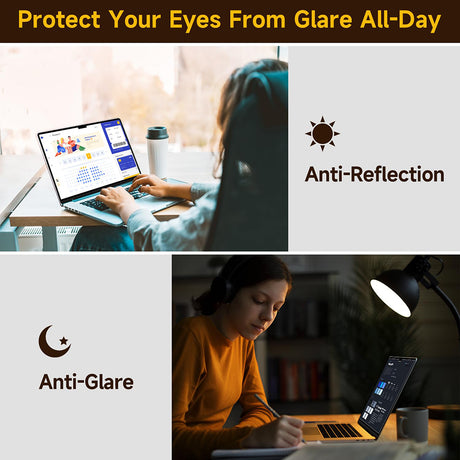 Husa de protectie MacBook Techsuit VisionProX Anti-Blue Light compatibil cu MacBook Air 15" (2023 / 2024), Transparent Mat