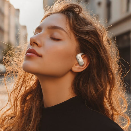 Casti Mcdodo OWS Air O2 Series (HP-8051), Open-Ear, Bluetooth V5.4, Ergonomic Design, Bej