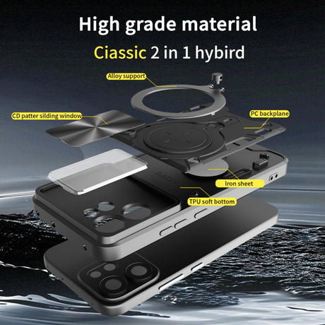 Husa de protectie Techsuit CamGuard Pro compatibil cu Oppo Reno14 F / Reno14 FS 5G, Roz Auriu