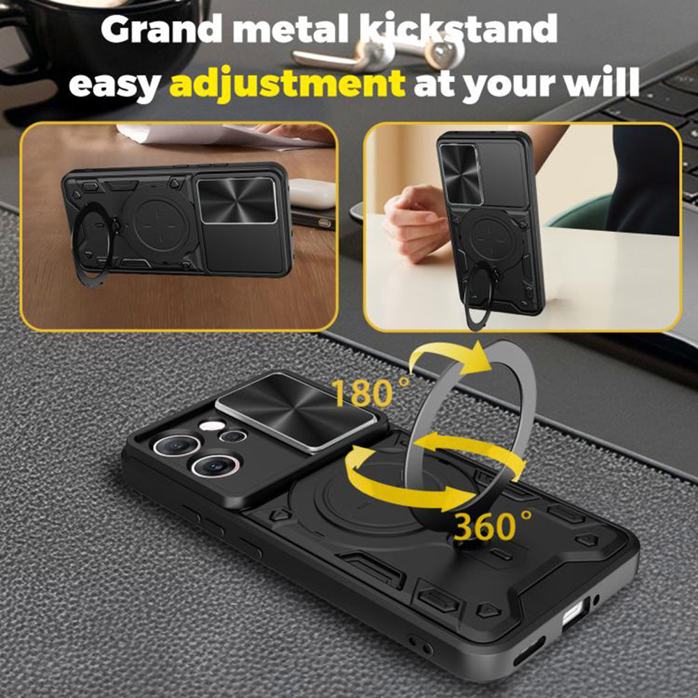 Husa de protectie Techsuit CamGuard Pro compatibil cu Oppo Reno14 F / Reno14 FS 5G, Albastru