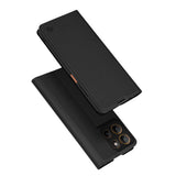 Husă Techsuit Magskin Book neagră pentru Motorola Moto G15
