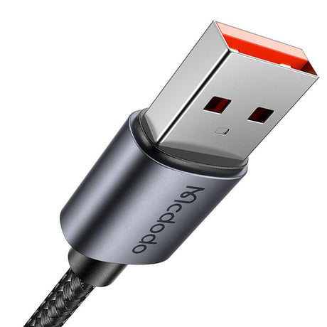 Cablu Mcdodo (CA-6490), USB-A to Lightning, LED Display, 3A, 1.2m, Negru