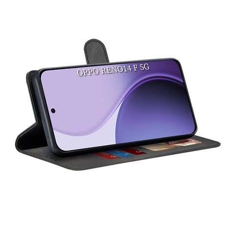 Husa de protectie Techsuit Diary Book compatibil cu Oppo Reno14 F / Reno14 FS 5G, Negru