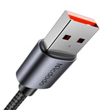 Cablu Mcdodo (CA-6520), USB-A to USB-C, LED Display, 6A, 1.2m, Negru