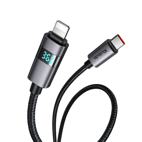 Cablu Mcdodo (CA-6570), USB-C to Lightning, LED Display, 36W, 1.2m, Negru