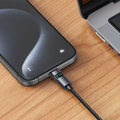 Cablu Mcdodo (CA-5610), USB-C to USB-C, LED Display, 100W, Fast Charging, 1.2m, Negru