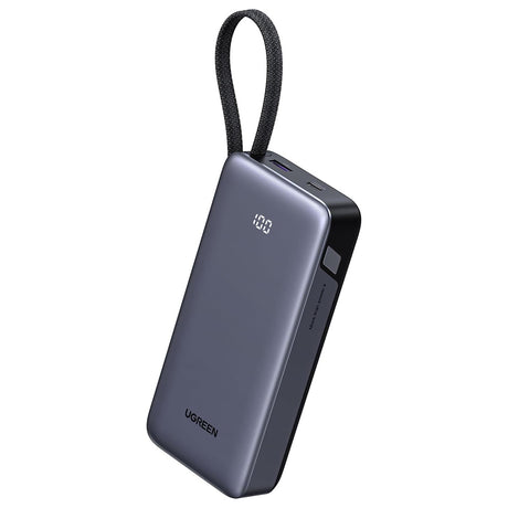 Baterie Externa cu Cablu Incorporat, USB, Type-C, 20000mAh, 45W - Ugreen PB536 (55988B) - Grey