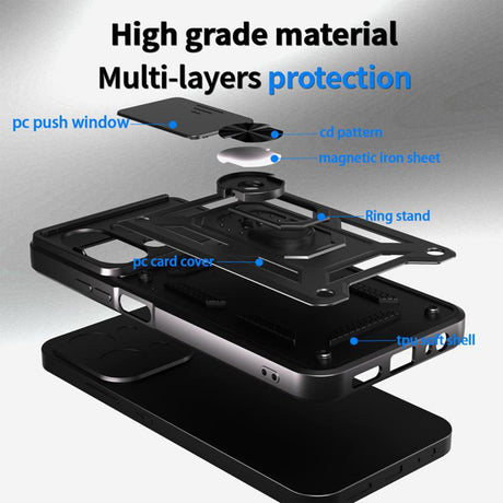Husa de protectie Techsuit CamShield Series compatibil cu Xiaomi Redmi 15C 4G / Redmi 15C 5G, Negru