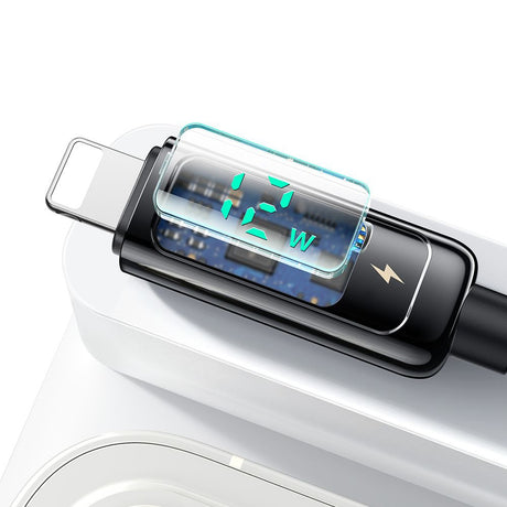 Cablu Mcdodo (CA-9940), USB-A to Lightning, 3A, Digital Display, 1.2m, Negru