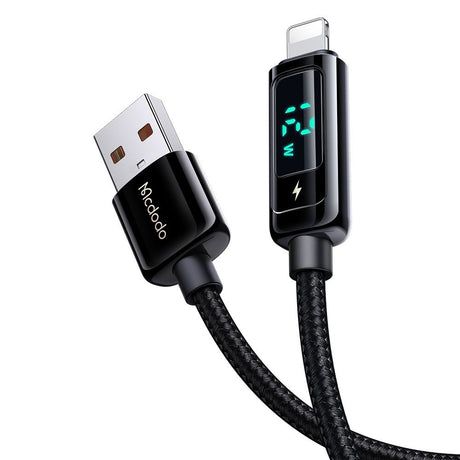 Cablu Mcdodo (CA-9940), USB-A to Lightning, 3A, Digital Display, 1.2m, Negru
