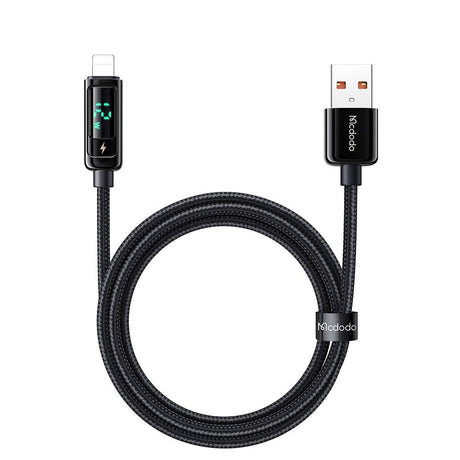 Cablu Mcdodo (CA-9940), USB-A to Lightning, 3A, Digital Display, 1.2m, Negru