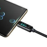 Cablu Mcdodo (CA-8690), USB-A to USB-C, 6A, Digital Display, 1.2m, Negru