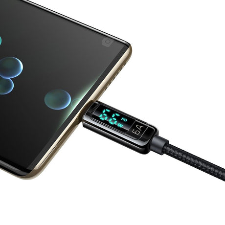Cablu Mcdodo (CA-8690), USB-A to USB-C, 6A, Digital Display, 1.2m, Negru