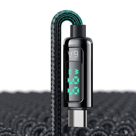Cablu Mcdodo (CA-8690), USB-A to USB-C, 6A, Digital Display, 1.2m, Negru