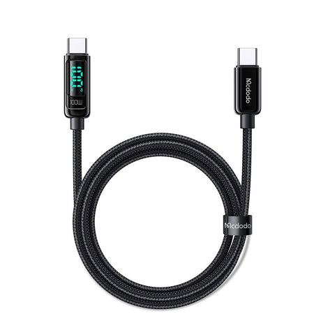 Cablu Mcdodo (CA-8820), USB-C to USB-C, 100W, Digital Display, 1.2m, Negru