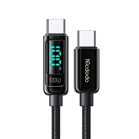 Cablu Mcdodo (CA-8820), USB-C to USB-C, 100W, Digital Display, 1.2m, Negru