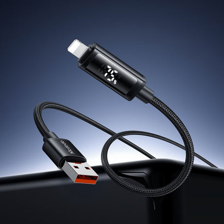 Cablu Mcdodo (CA-7970), USB-A to Lightning, Dual LED Display, 3A, 1.2m, Negru