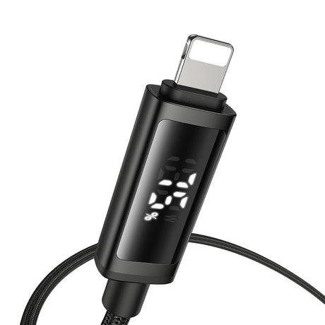 Cablu Mcdodo (CA-7970), USB-A to Lightning, Dual LED Display, 3A, 1.2m, Negru