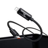 Cablu Mcdodo (CA-7990), USB-C to Lightning, Dual LED Display, 36W, Fast Charging, 1.2m, Negru