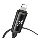 Cablu Mcdodo (CA-7990), USB-C to Lightning, Dual LED Display, 36W, Fast Charging, 1.2m, Negru