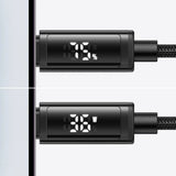 Cablu Mcdodo (CA-7990), USB-C to Lightning, Dual LED Display, 36W, Fast Charging, 1.2m, Negru
