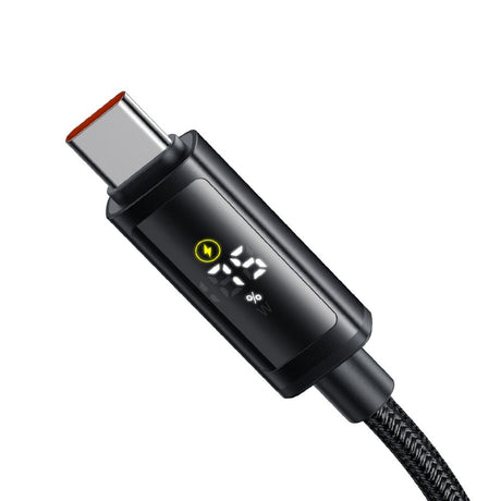 Cablu Mcdodo (CA-8000), USB-C to USB-C, Dual LED Display, 100W, Fast Charging, 1.2m, Negru