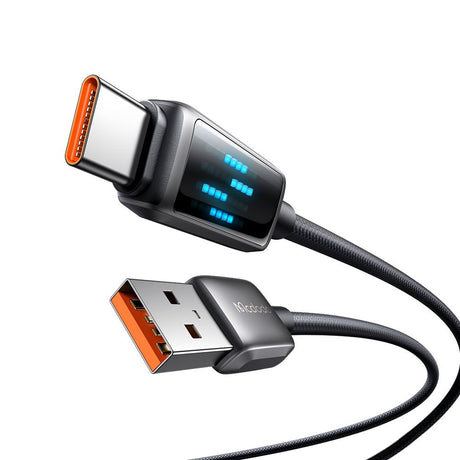 Cablu Mcdodo (CA-2350), USB-C to USB-A, 6A, LED Display, 1.2m, Negru