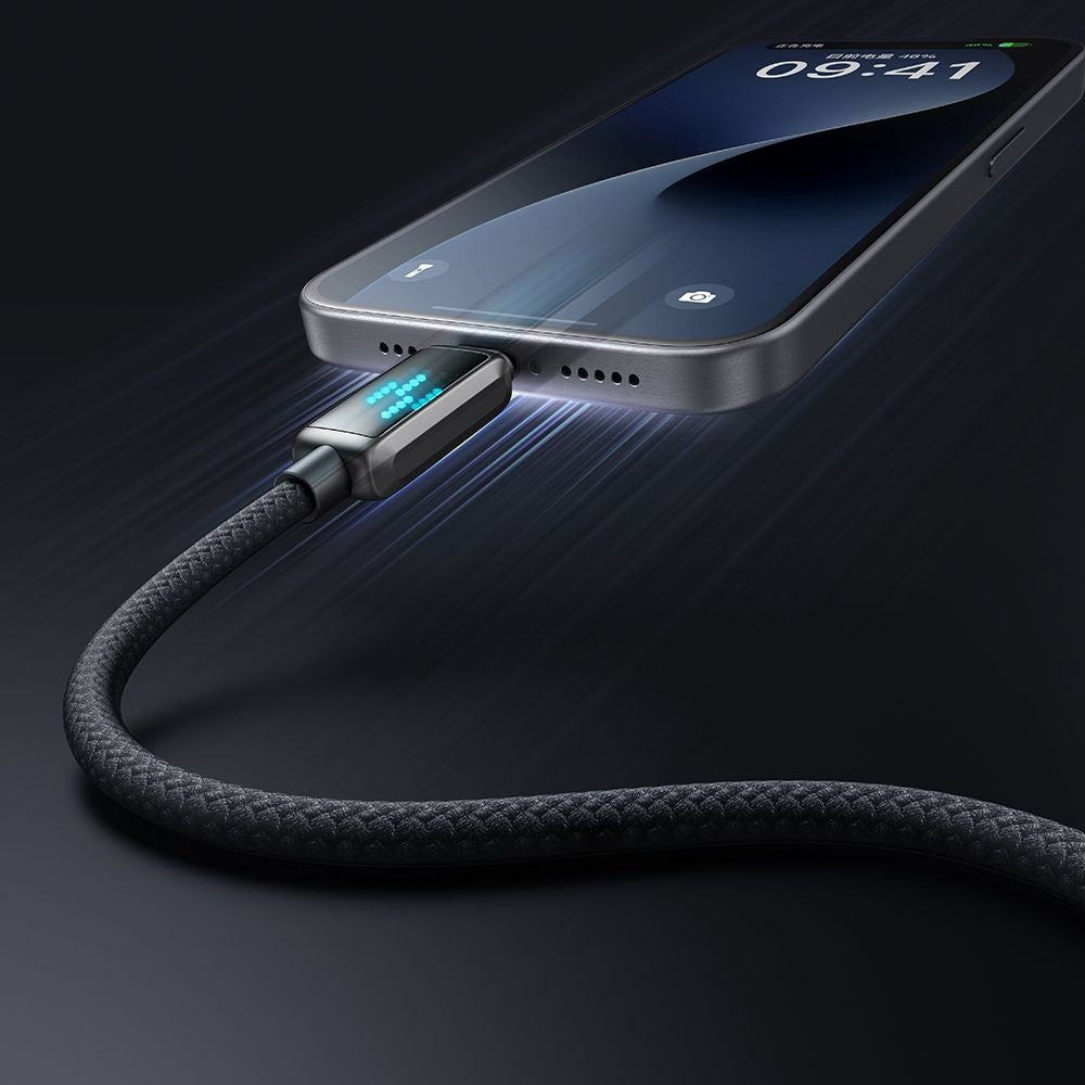 Cablu Mcdodo (CA-4250), USB-C to USB-C, 100W, LED Display, PD Fast Charging, 1.2m, Negru