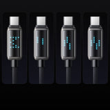 Cablu Mcdodo (CA-4250), USB-C to USB-C, 100W, LED Display, PD Fast Charging, 1.2m, Negru