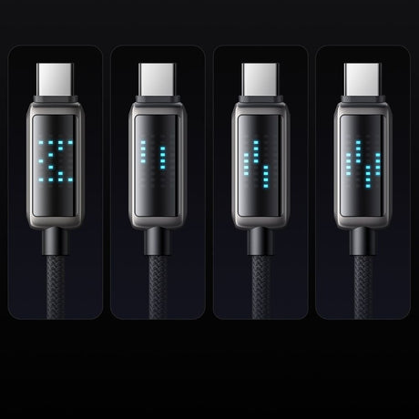 Cablu Mcdodo (CA-4250), USB-C to USB-C, 100W, LED Display, PD Fast Charging, 1.2m, Negru