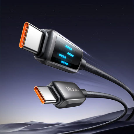Cablu Mcdodo (CA-4250), USB-C to USB-C, 100W, LED Display, PD Fast Charging, 1.2m, Negru