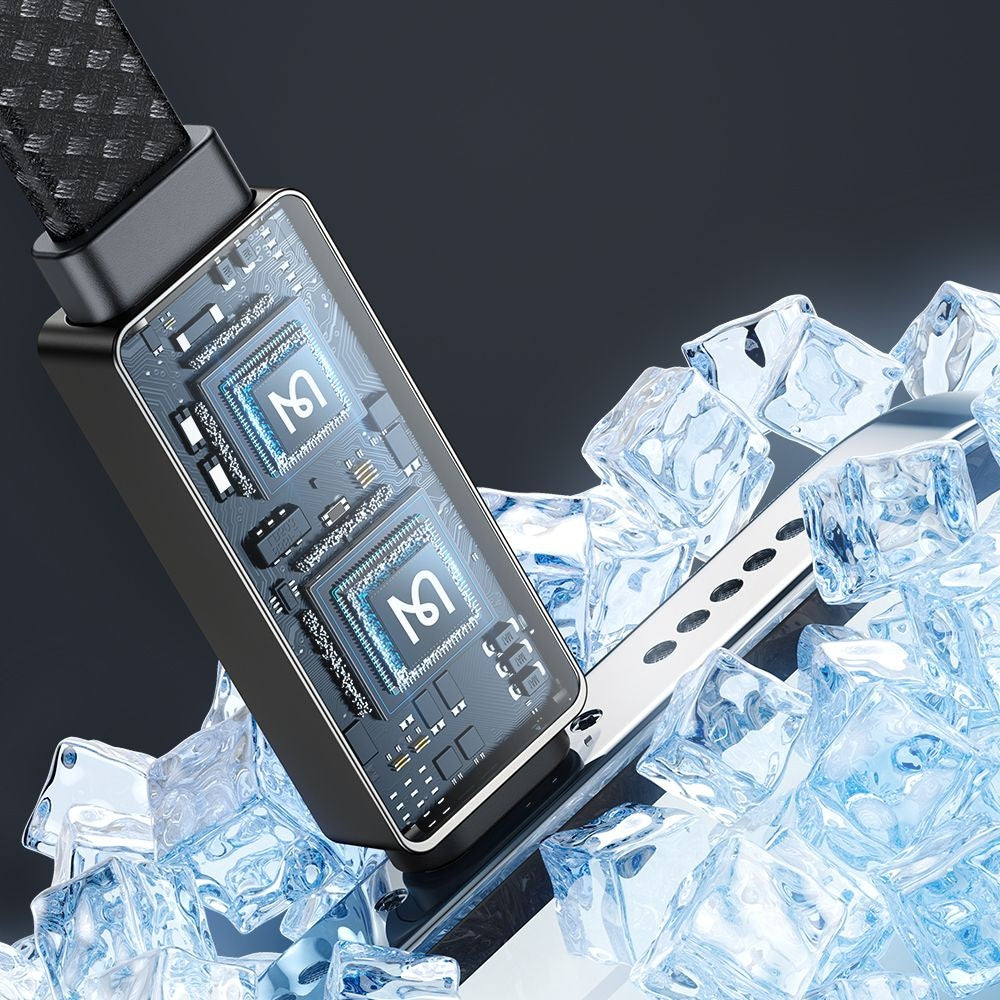 Cablu Mcdodo Rythm Series (CA-4970), USB-A to Lightning, 3A, LED Display, 1.2m, Negru