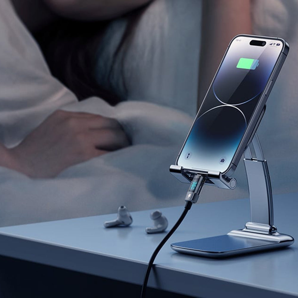 Cablu Mcdodo (CA-3600), Type-C to Lightning, 36W, Digital Display, Auto Power Off, Transparent Design, 1.2m, Negru